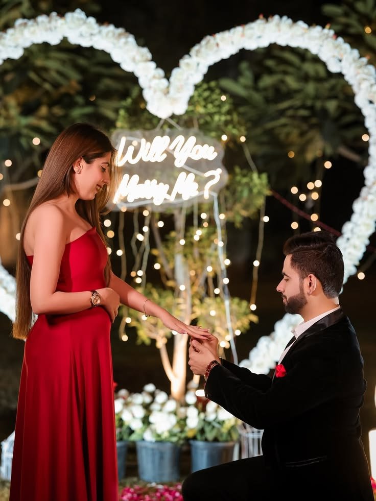 Marry Me Marquee Setup